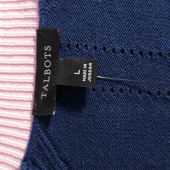 TALBOTS BUTTON DOWN SWEATER NWT ( SIZE LARGE) - Picture 7 of 11